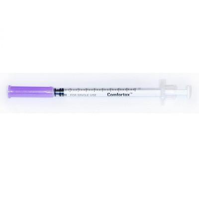 Comfortox .3 CC 31 Gauge X 8 MM - 100 Syringes - For Esthetic Injections