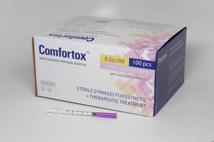 Comfortox Sterile Syringe 30G 8mm (100/box) 0.3cc/ml