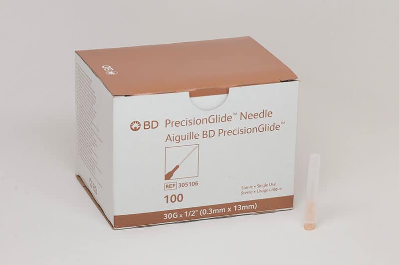 BD Precision Glide Hypodermic Needles size 30g X ½