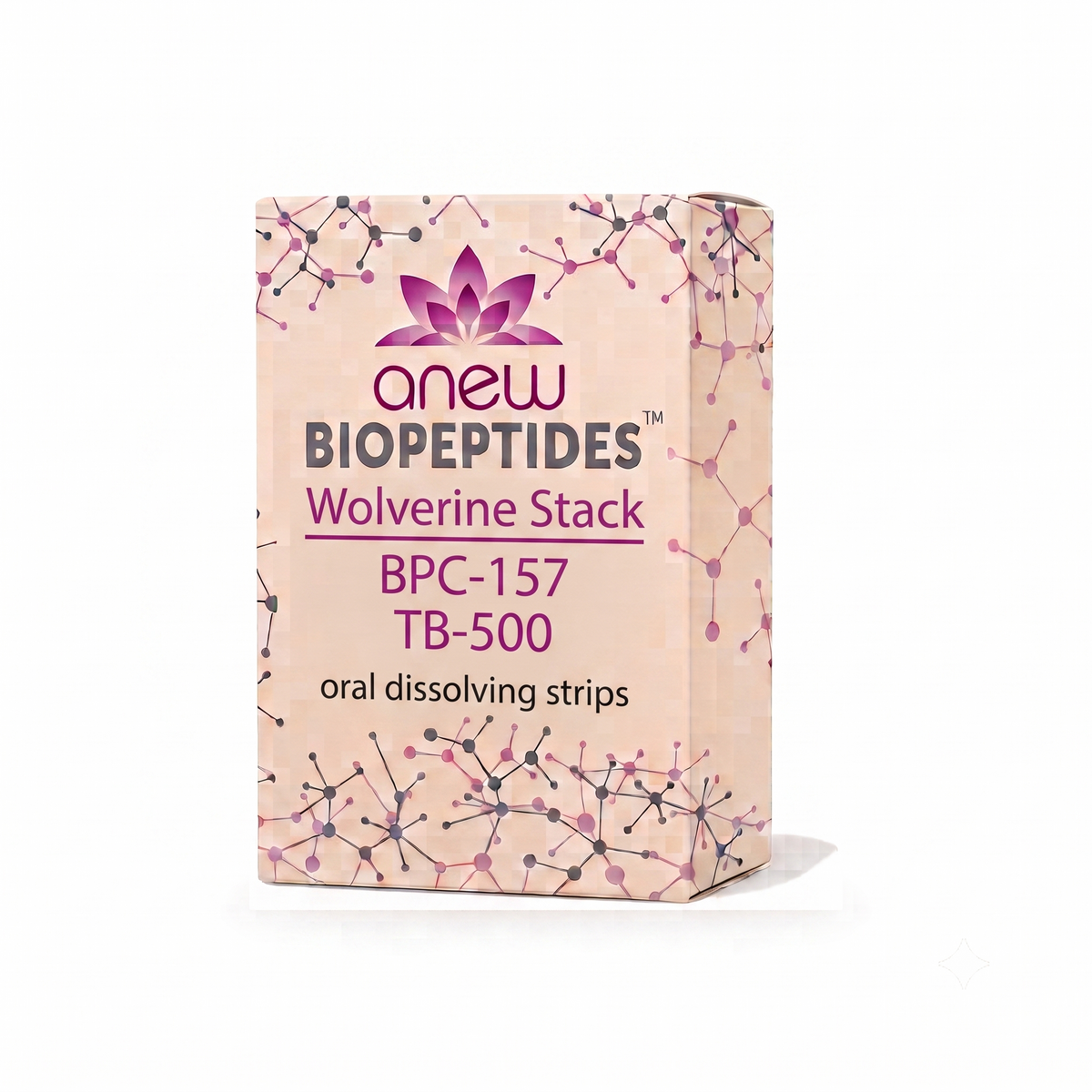 Peptide Wolverine BPC-157, TB-500  (5 boxes of 30ct) – strips 0.80mg per serving (0.30 BPC and 0.50 of TB500)