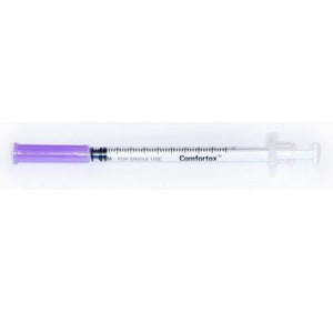 Comfortox .3 CC  31 Gauge X 8 MM - 100 Syringes - For Esthetic Injections